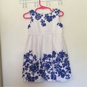 Zara Kids Formal Dress in Blue and White